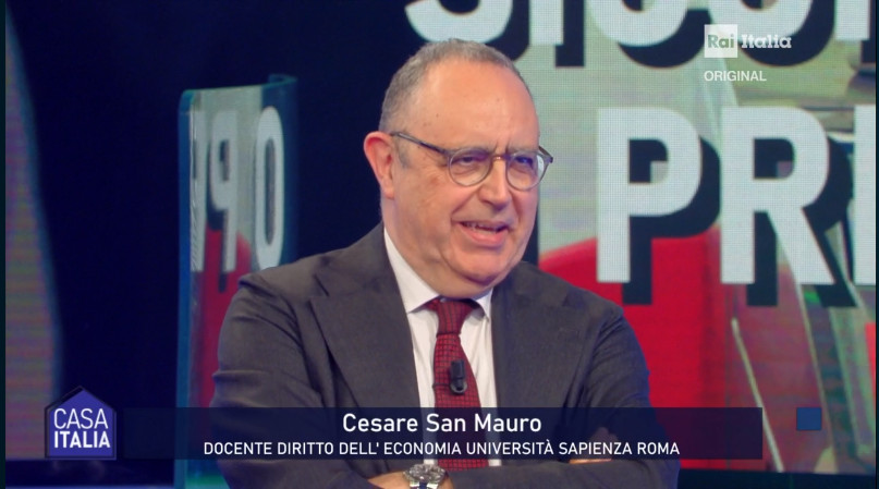 Cesare San Mauro su Casa Italia RAI