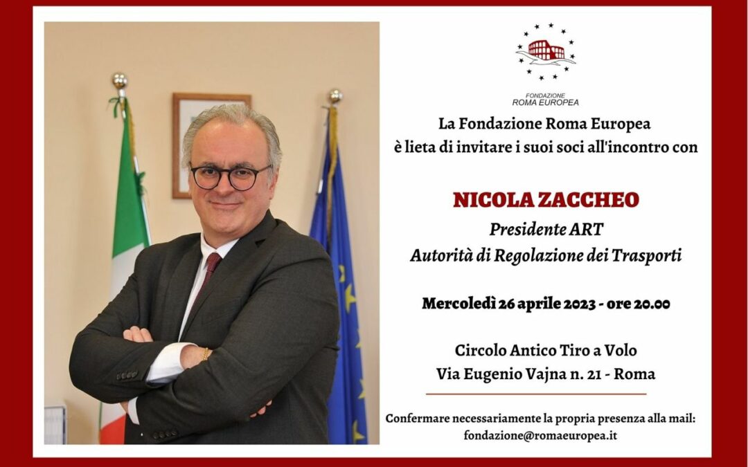 IV INCONTRO Con Nicola Zaccheo Presidente ART